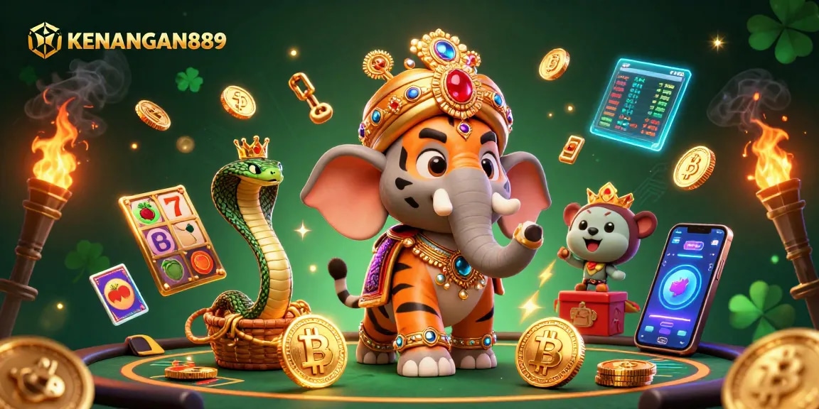 Spin the reels at KENANGAN889 with vibrant characters and crypto elements enriching the gaming experience.