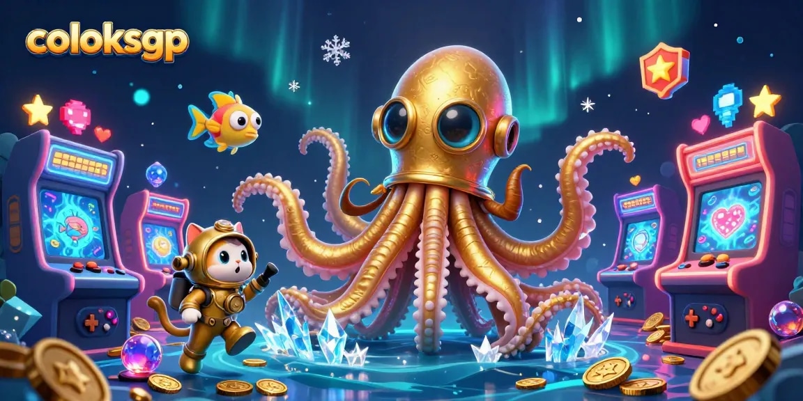 coloksgp menawarkan pengalaman bermain yang menarik dengan kraken dan ikan laut bersinar.