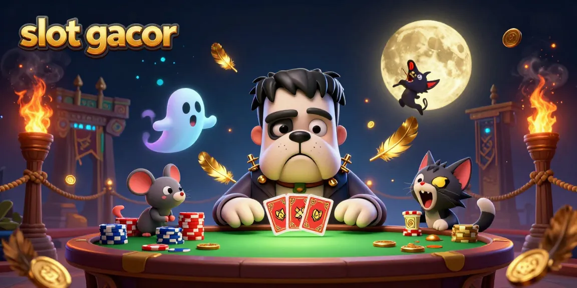 Experience thrilling slot gacor action with our vibrant 3D casino illustration featuring lively characters and gaming elements.
