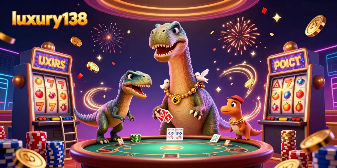 Experience thrilling gameplay at luxury138 with animated casino scenes featuring vibrant characters and rich details.