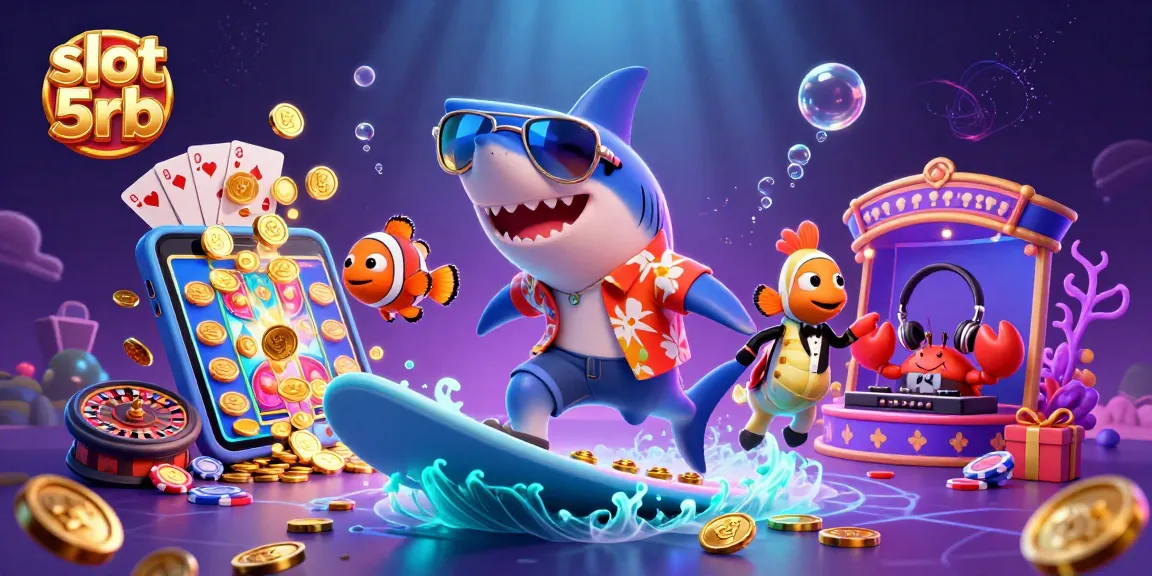 Experience thrilling wins and vibrant gameplay with slot 5rb in an underwater casino showdown featuring fun characters.