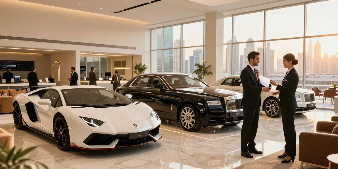Pengalaman sewa mobil mewah di showroom Dubai dengan LUXURY 777.