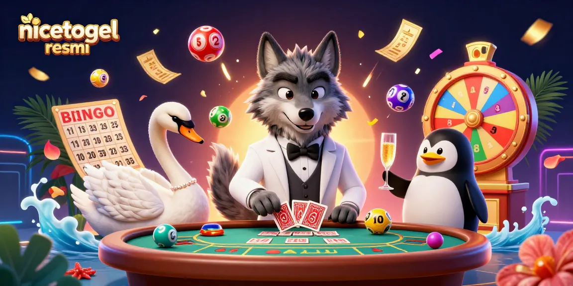 Experience top-tier gaming excitement with nicetogel resmi featuring lottery elements and vibrant characters
