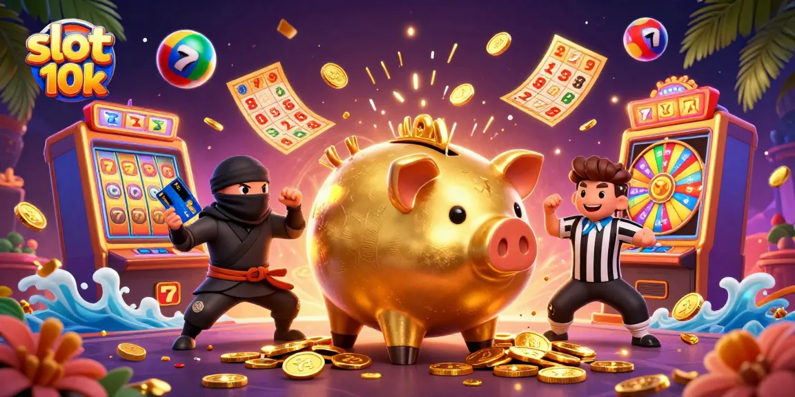 Join the fun with slot 10k, where golden piggy banks and lucky symbols create a winning atmosphere!