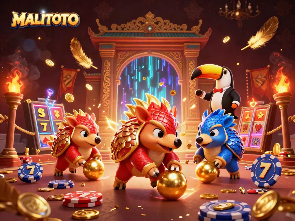 Catch exciting MALITOTO action with rival pangolins bowling through poker chips!
