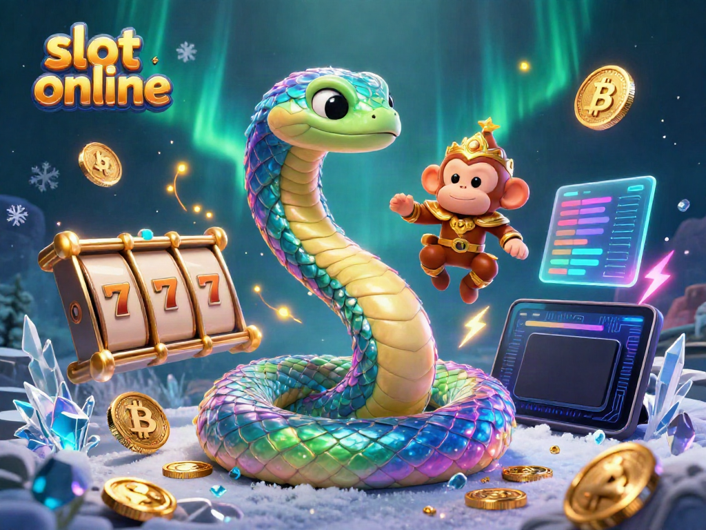 Engage in slot online fun with vibrant characters and dynamic game elements in a captivating 3D scene.