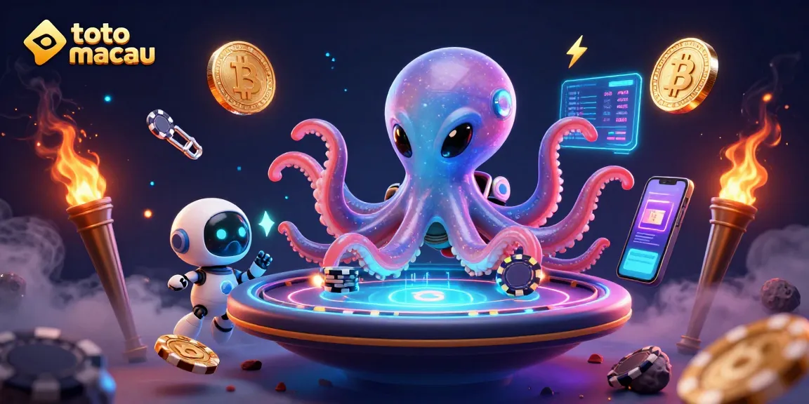Mengaktifkan pengalaman bermain toto macau di DENSUSTOTO dalam ilustrasi 3D yang penuh warna dan detail.