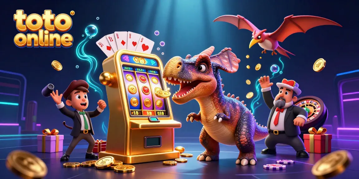 Menangkan jackpot dengan toto online saat fosil dino bermain slot emas.