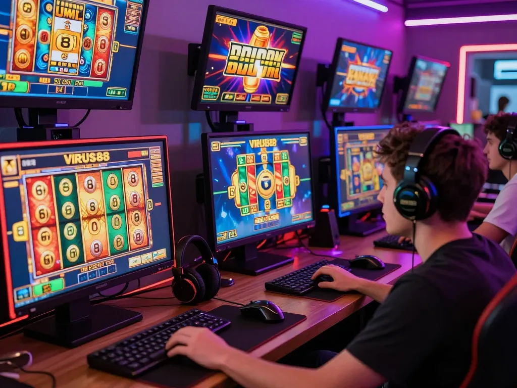 Rasakan sensasi slot online VIRUS88 dalam lingkungan permainan yang menarik.
