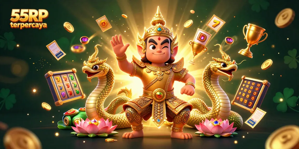 Rasakan sensasi bermain dengan jackpot menarik di 55RP terpercaya, menampilkan karakter unik dan elemen dinamis.