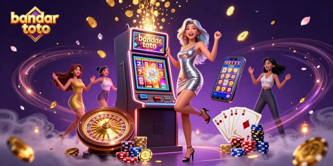 Experience thrilling wins at bandar toto with a dazzling Asian woman celebrating a jackpot