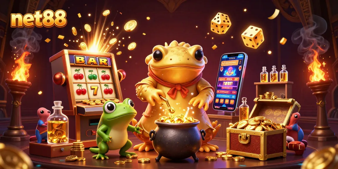 Experience the excitement of net88 with a golden salamander alchemist at a medieval casino!
