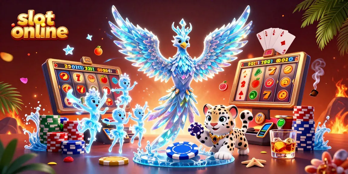 Experience thrilling slot online gameplay as colorful characters dance among lucky symbols and giant jackpot counters.