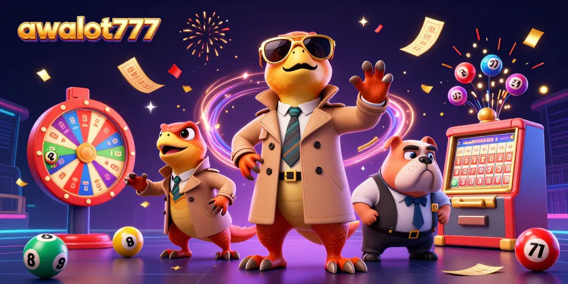 Activate awslot777's exciting lottery and casino games with vibrant prize elements.