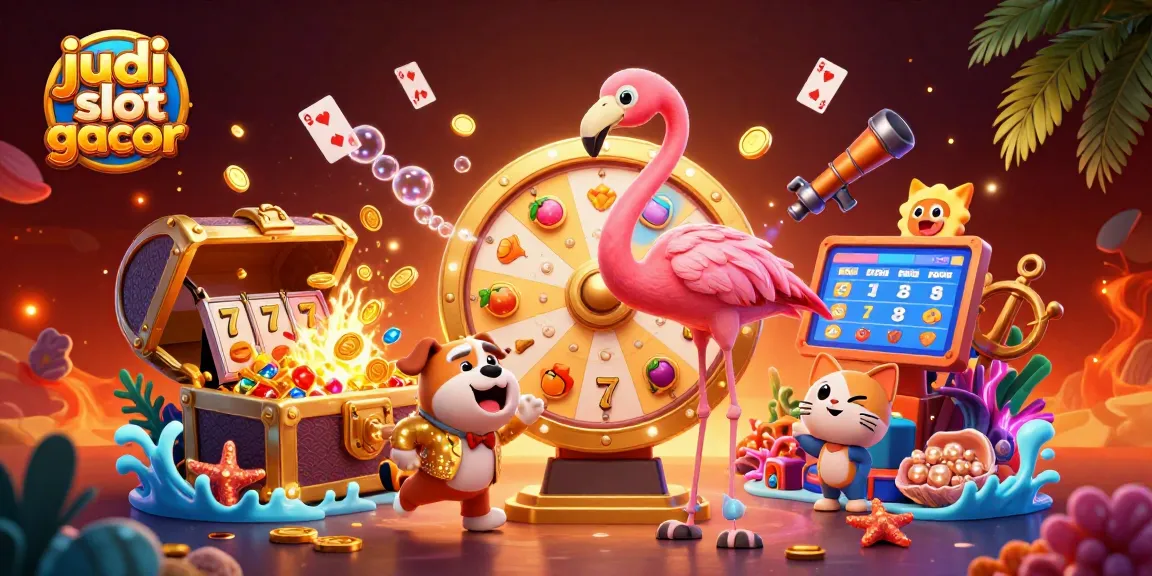 Engage in exhilarating judi slot gacor action with vibrant 3D characters amidst dynamic game elements.