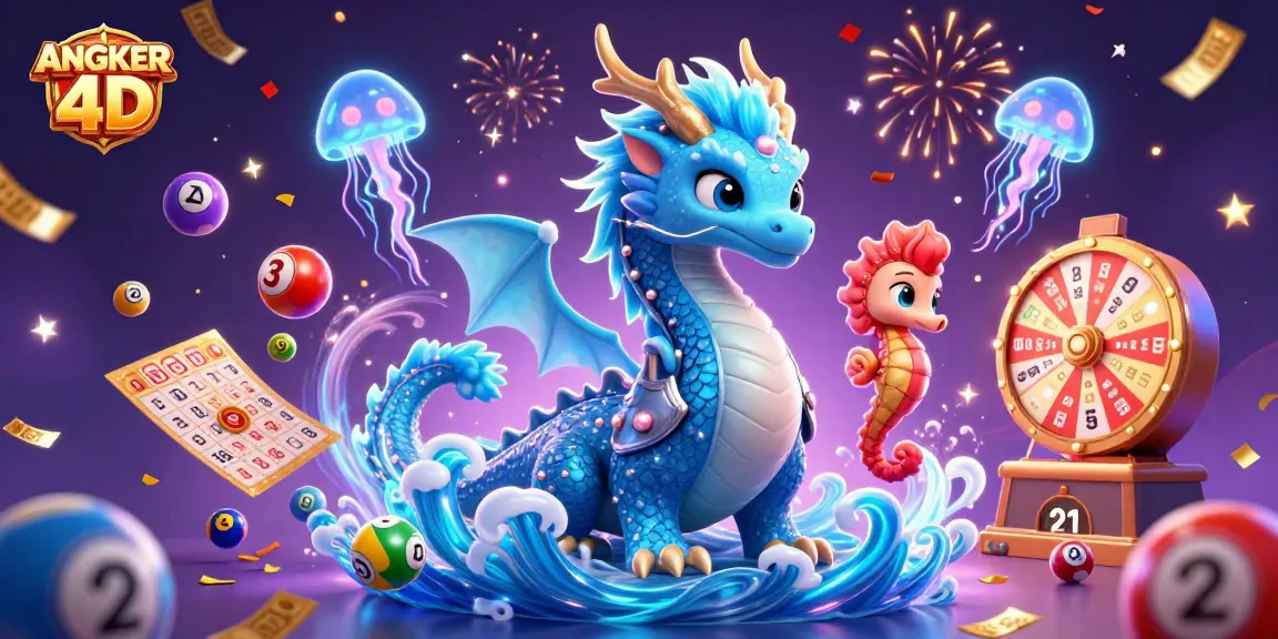 Experience winning moments with ANGKER 4D in a vibrant, engaging lottery scene featuring dynamic elements.