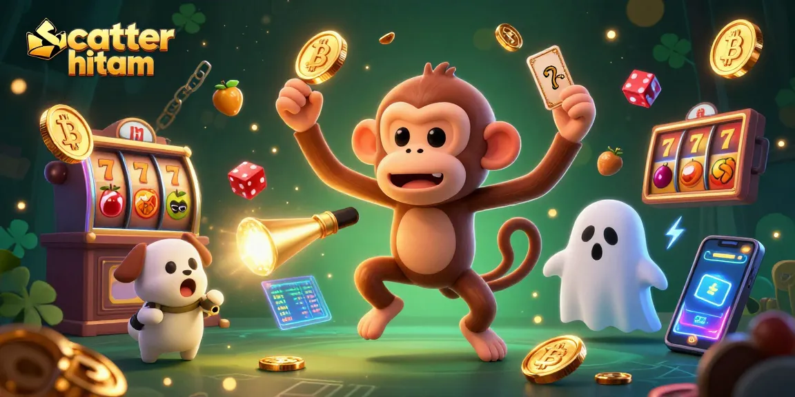Engage in the excitement of scatter hitam slots with vibrant symbols and enchanting characters in a haunted casino.