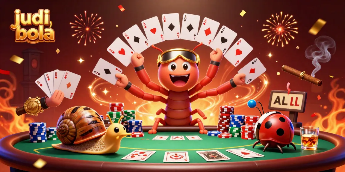 Menang taruhan judi bola dengan dealer kartun 3D dan suasana kasino yang meriah.