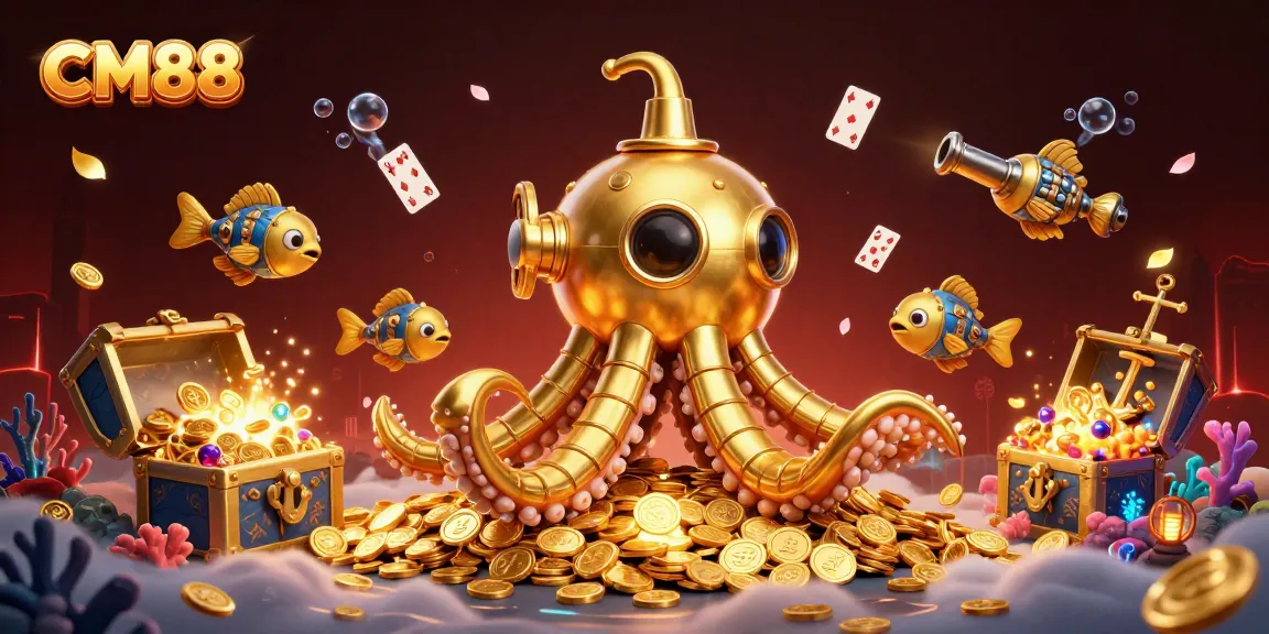 Experience the thrill of winning with CM88 in a vibrant underwater casino adventure.
