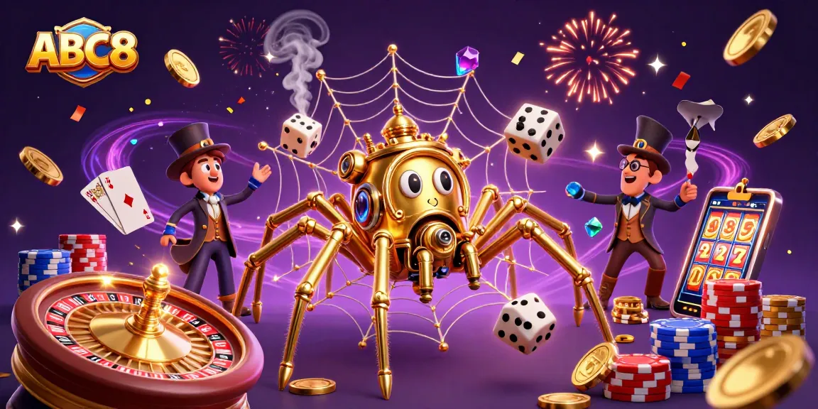 Players enjoy thrilling games at ABC8 with a vibrant casino atmosphere and rich visual excitement.
