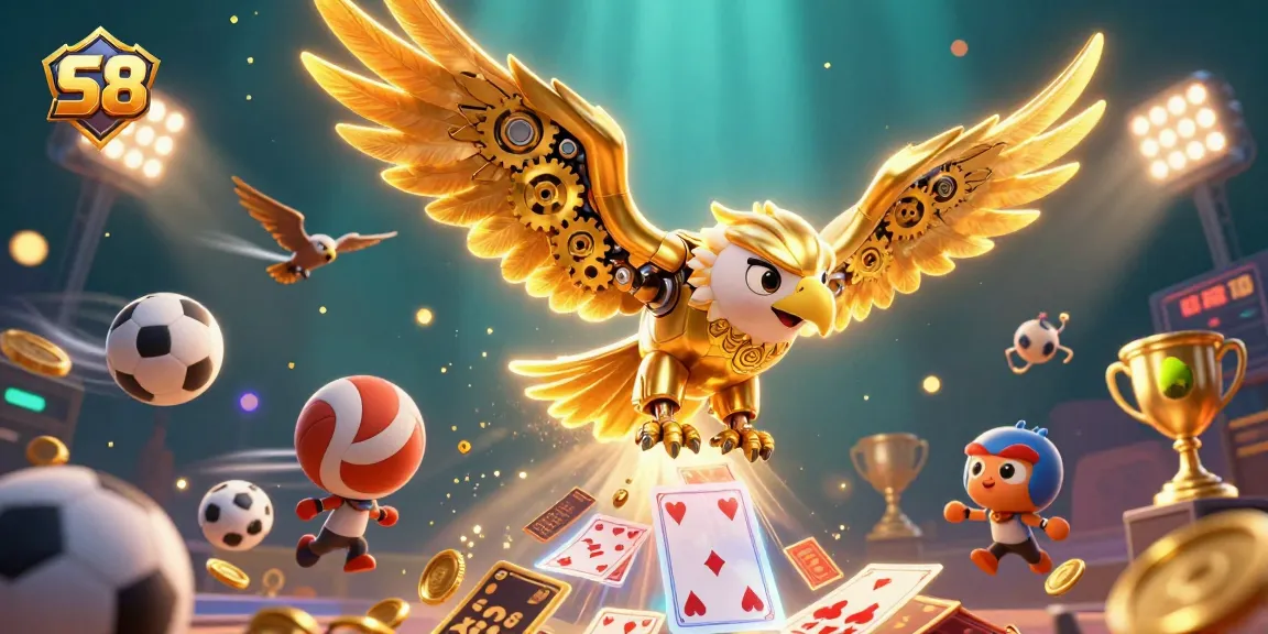 S8 offers an immersive gaming experience with golden eagle and bright sports action.