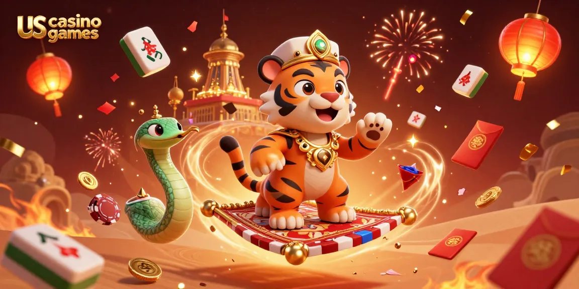 Engage in us casino games with a vibrant 3D illustration of gambling adventures.