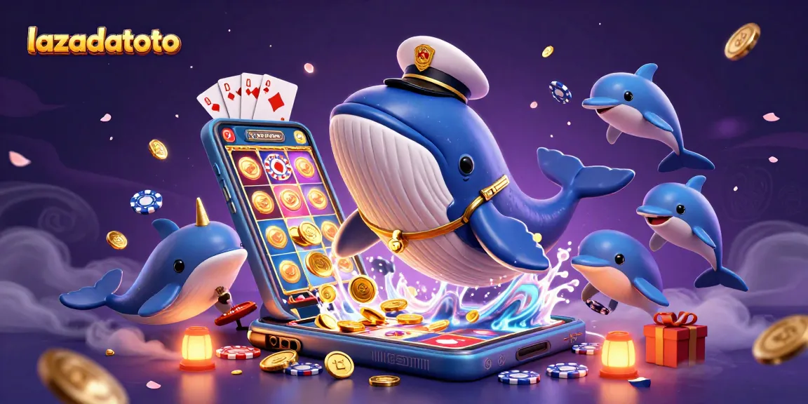 Menghitung peluang menang lazadatoto pada permainan kasino dengan ilustrasi 3D yang penuh warna.